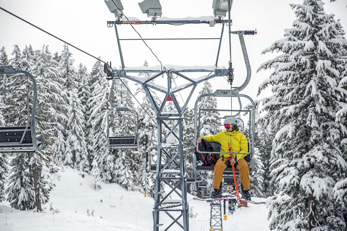 Backpacks on ski lifts hotsell